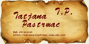 Tatjana Paštrmac vizit kartica